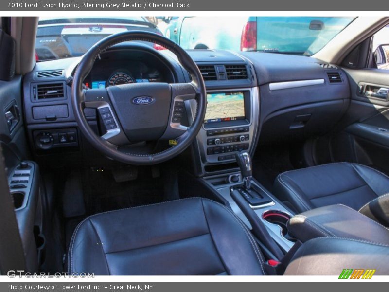 Sterling Grey Metallic / Charcoal Black 2010 Ford Fusion Hybrid