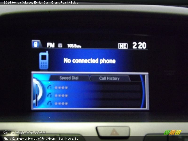 Dark Cherry Pearl / Beige 2014 Honda Odyssey EX-L