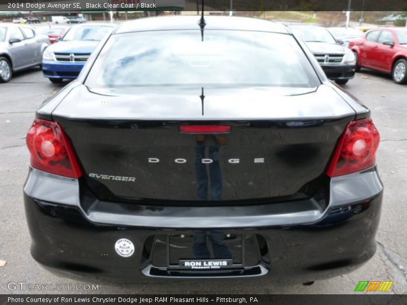 Black Clear Coat / Black 2014 Dodge Avenger SE