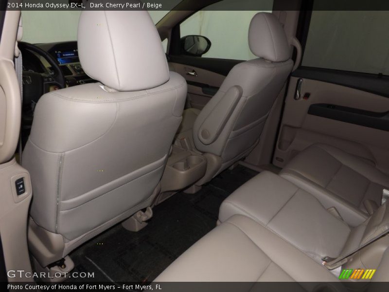 Dark Cherry Pearl / Beige 2014 Honda Odyssey EX-L