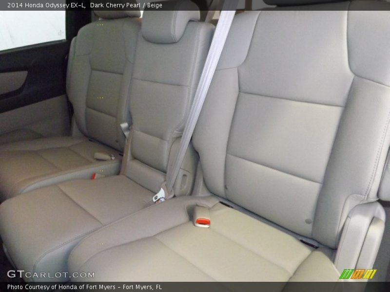Dark Cherry Pearl / Beige 2014 Honda Odyssey EX-L