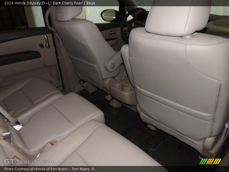 Dark Cherry Pearl / Beige 2014 Honda Odyssey EX-L
