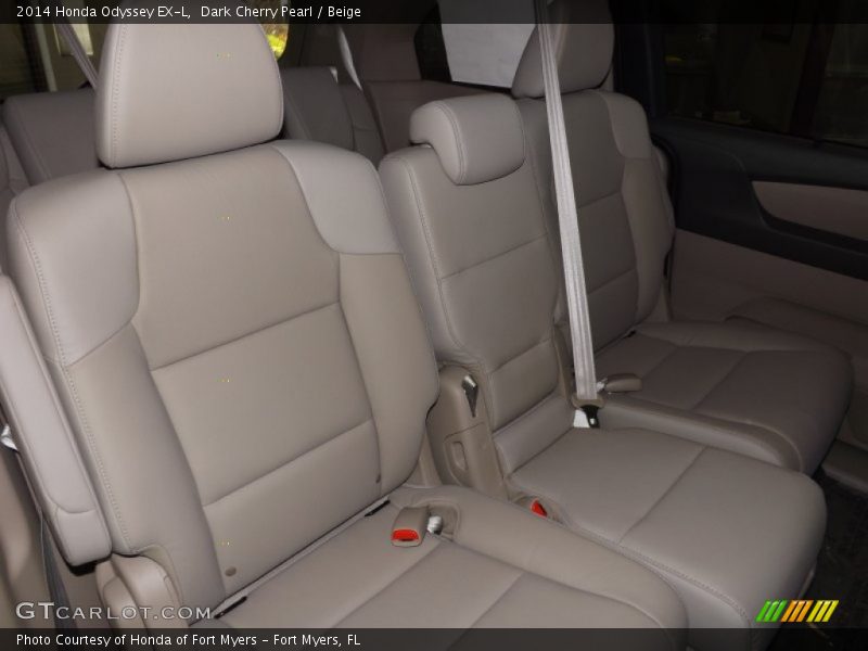 Dark Cherry Pearl / Beige 2014 Honda Odyssey EX-L