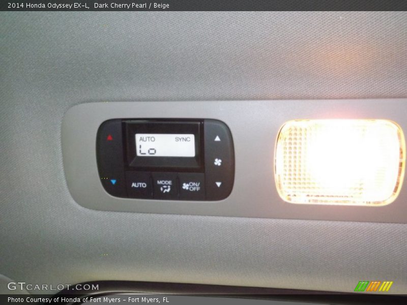 Dark Cherry Pearl / Beige 2014 Honda Odyssey EX-L