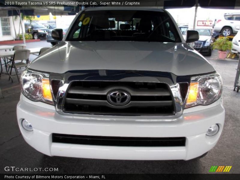 Super White / Graphite 2010 Toyota Tacoma V6 SR5 PreRunner Double Cab