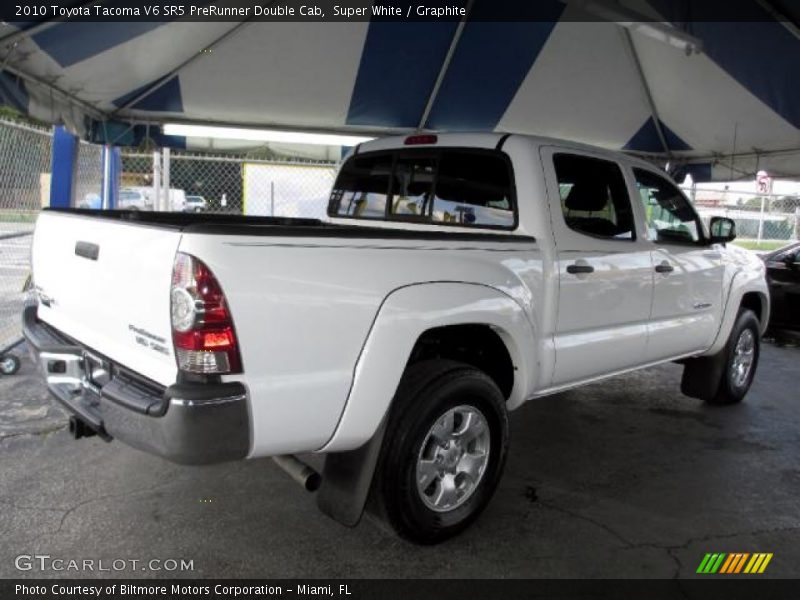 Super White / Graphite 2010 Toyota Tacoma V6 SR5 PreRunner Double Cab
