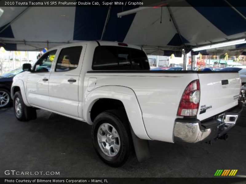 Super White / Graphite 2010 Toyota Tacoma V6 SR5 PreRunner Double Cab