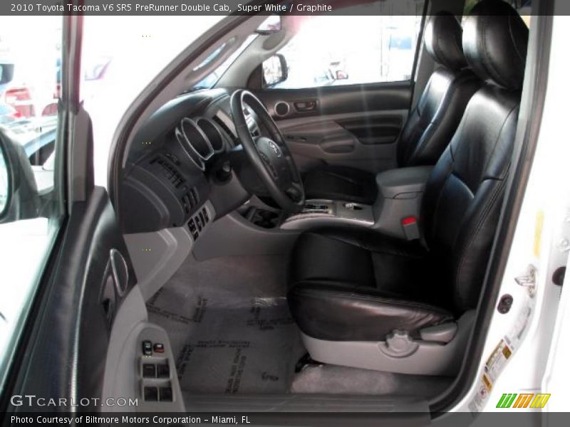 Super White / Graphite 2010 Toyota Tacoma V6 SR5 PreRunner Double Cab