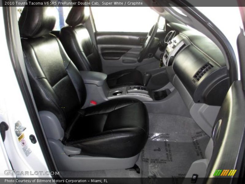 Super White / Graphite 2010 Toyota Tacoma V6 SR5 PreRunner Double Cab