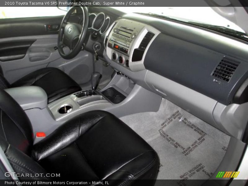 Super White / Graphite 2010 Toyota Tacoma V6 SR5 PreRunner Double Cab