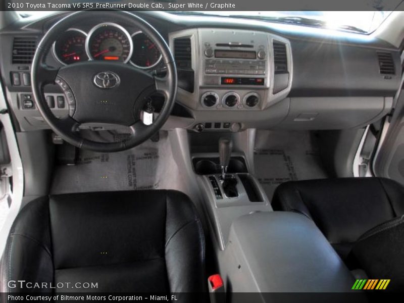 Super White / Graphite 2010 Toyota Tacoma V6 SR5 PreRunner Double Cab