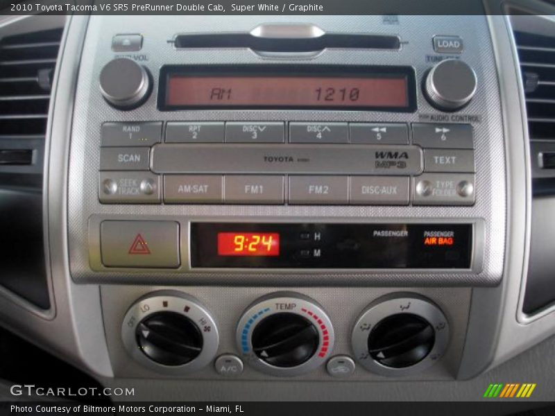 Super White / Graphite 2010 Toyota Tacoma V6 SR5 PreRunner Double Cab