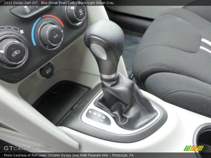 Blue Streak Pearl Coat / Black/Light Diesel Gray 2013 Dodge Dart SXT