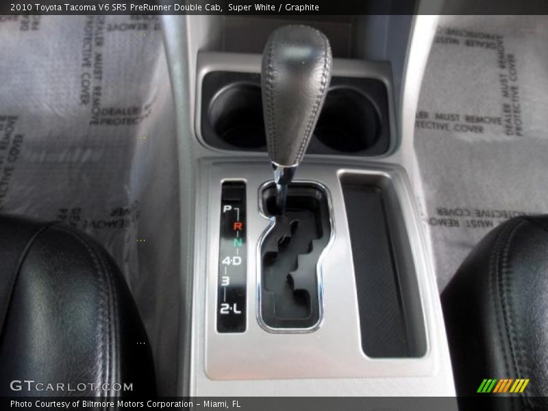 Super White / Graphite 2010 Toyota Tacoma V6 SR5 PreRunner Double Cab