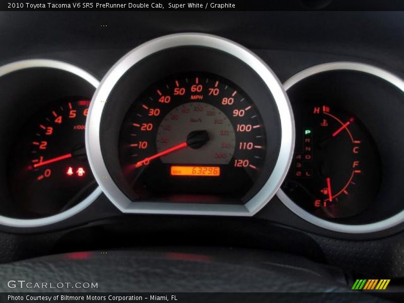 Super White / Graphite 2010 Toyota Tacoma V6 SR5 PreRunner Double Cab
