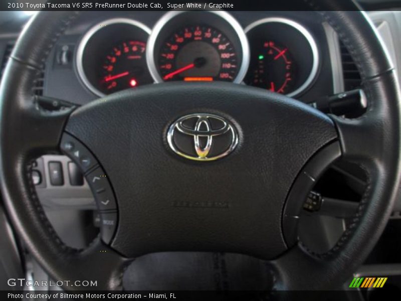 Super White / Graphite 2010 Toyota Tacoma V6 SR5 PreRunner Double Cab