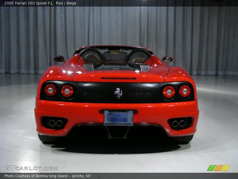 Red / Beige 2005 Ferrari 360 Spider F1