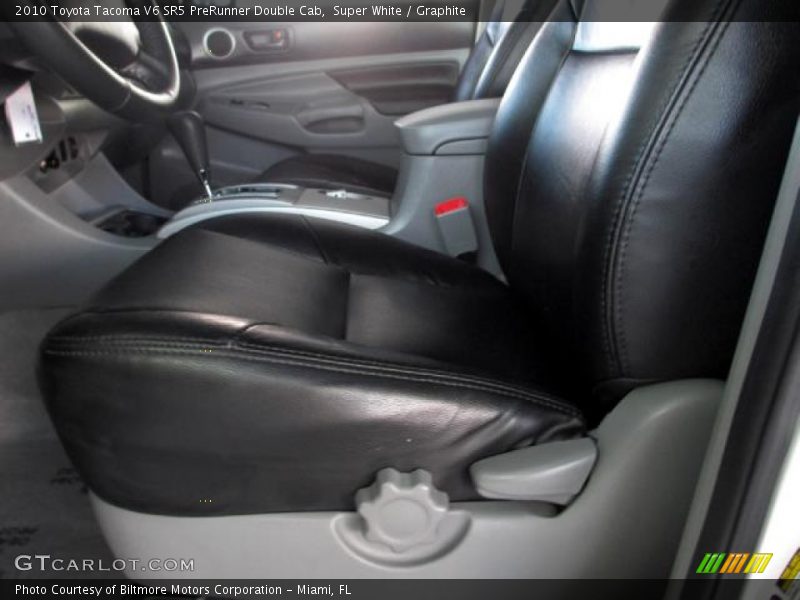 Super White / Graphite 2010 Toyota Tacoma V6 SR5 PreRunner Double Cab