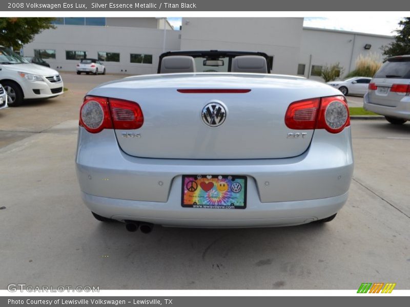 Silver Essence Metallic / Titan Black 2008 Volkswagen Eos Lux