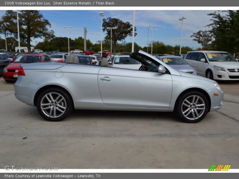 Silver Essence Metallic / Titan Black 2008 Volkswagen Eos Lux
