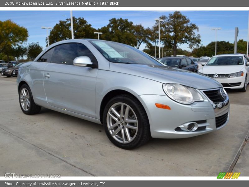 Silver Essence Metallic / Titan Black 2008 Volkswagen Eos Lux