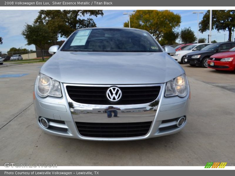 Silver Essence Metallic / Titan Black 2008 Volkswagen Eos Lux