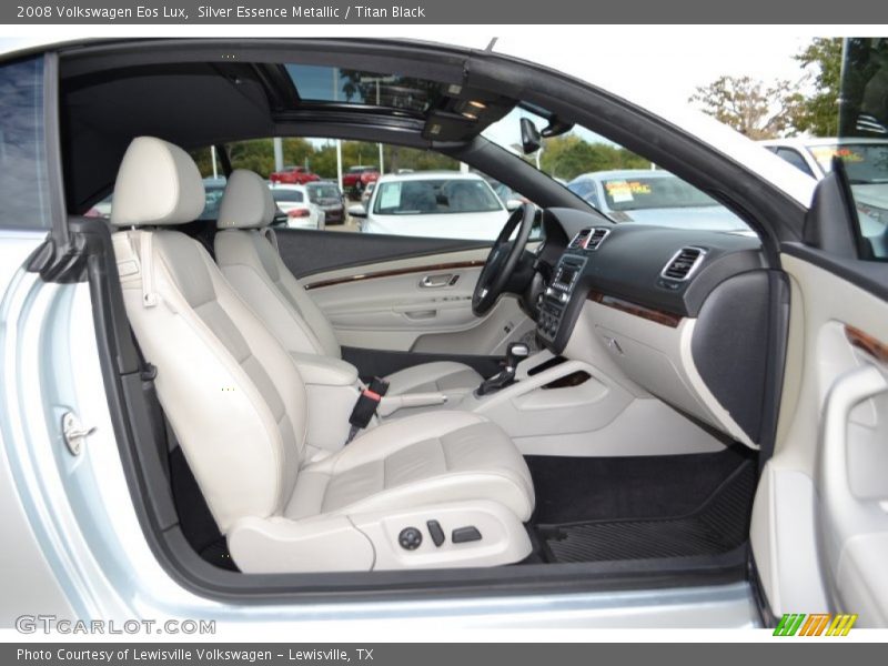 Silver Essence Metallic / Titan Black 2008 Volkswagen Eos Lux