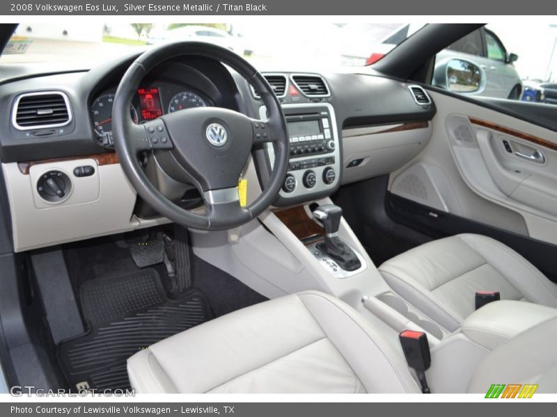 Silver Essence Metallic / Titan Black 2008 Volkswagen Eos Lux