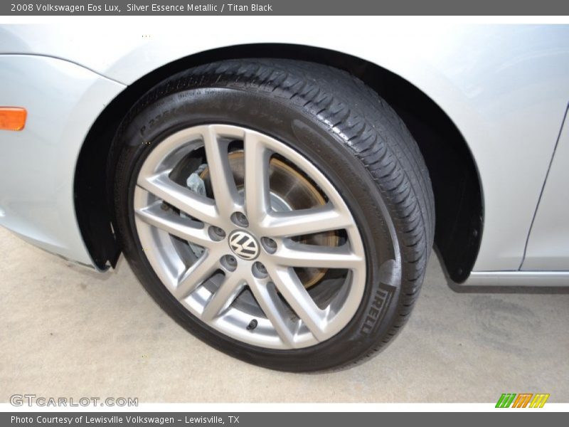 Silver Essence Metallic / Titan Black 2008 Volkswagen Eos Lux