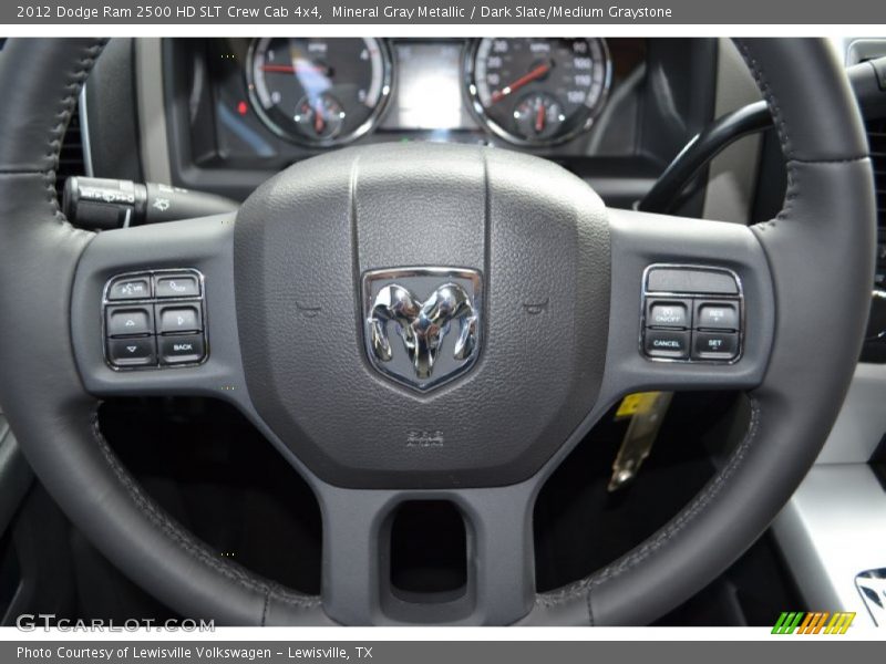 Mineral Gray Metallic / Dark Slate/Medium Graystone 2012 Dodge Ram 2500 HD SLT Crew Cab 4x4