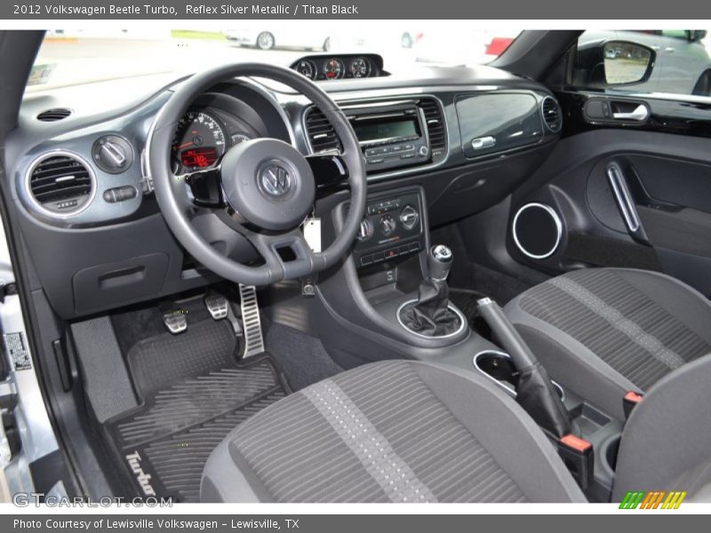 Reflex Silver Metallic / Titan Black 2012 Volkswagen Beetle Turbo