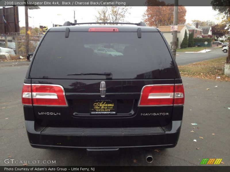 Black / Charcoal Black/Caramel Piping 2008 Lincoln Navigator Elite 4x4