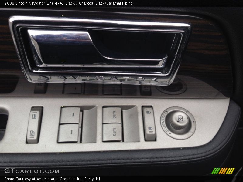 Black / Charcoal Black/Caramel Piping 2008 Lincoln Navigator Elite 4x4