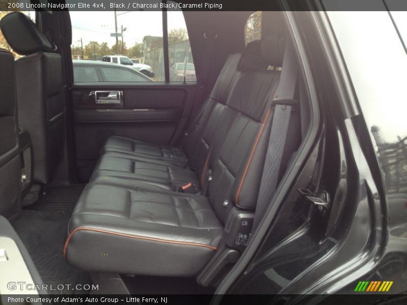 Black / Charcoal Black/Caramel Piping 2008 Lincoln Navigator Elite 4x4