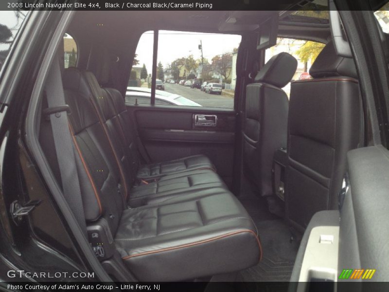 Black / Charcoal Black/Caramel Piping 2008 Lincoln Navigator Elite 4x4