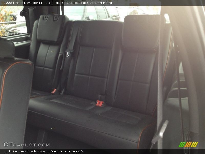 Black / Charcoal Black/Caramel Piping 2008 Lincoln Navigator Elite 4x4
