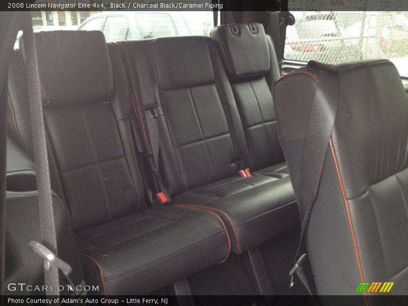 Black / Charcoal Black/Caramel Piping 2008 Lincoln Navigator Elite 4x4