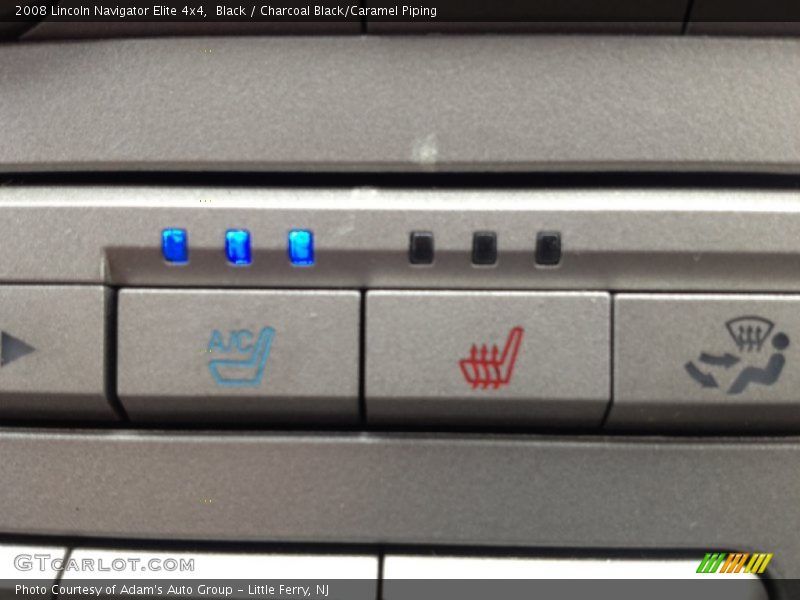 Black / Charcoal Black/Caramel Piping 2008 Lincoln Navigator Elite 4x4