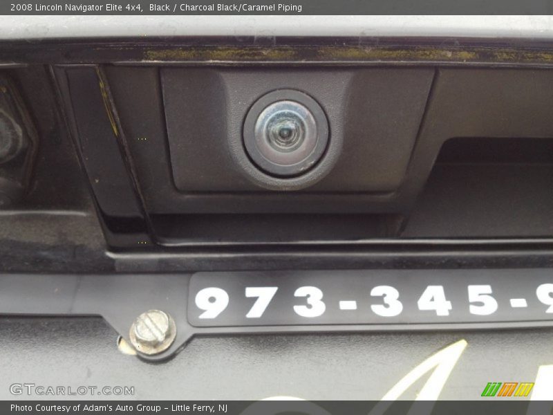 Black / Charcoal Black/Caramel Piping 2008 Lincoln Navigator Elite 4x4