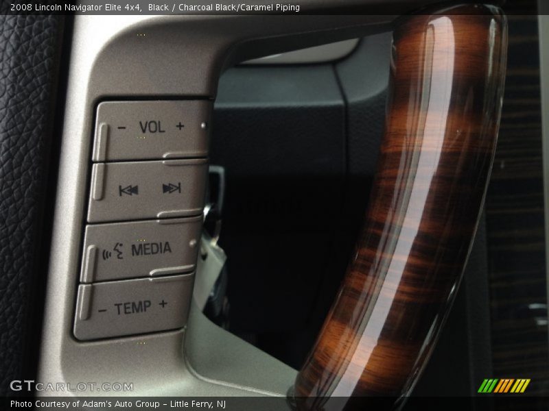 Black / Charcoal Black/Caramel Piping 2008 Lincoln Navigator Elite 4x4