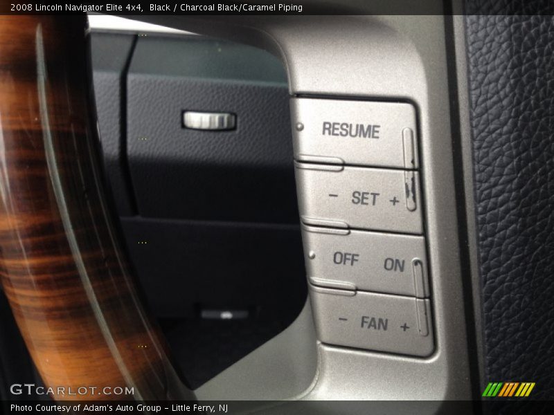 Black / Charcoal Black/Caramel Piping 2008 Lincoln Navigator Elite 4x4