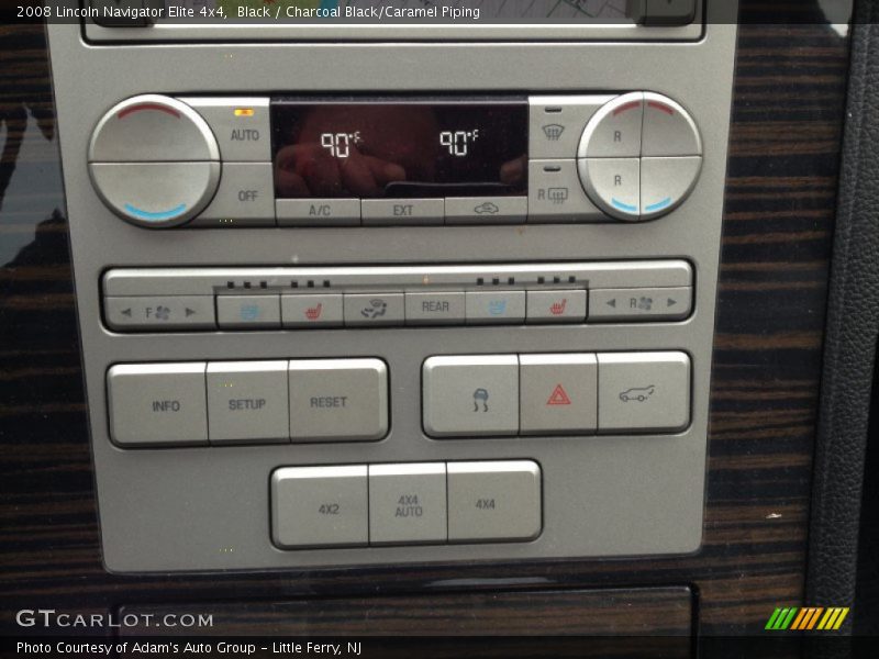 Black / Charcoal Black/Caramel Piping 2008 Lincoln Navigator Elite 4x4