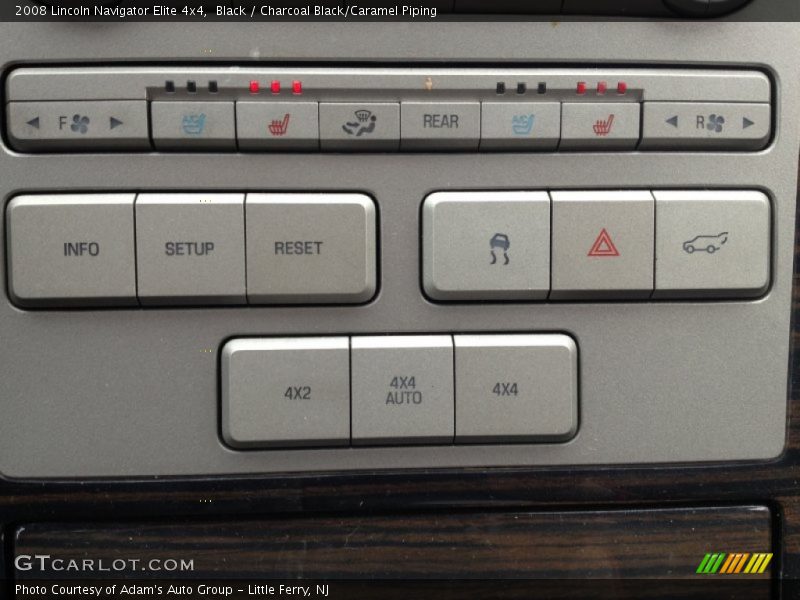 Black / Charcoal Black/Caramel Piping 2008 Lincoln Navigator Elite 4x4