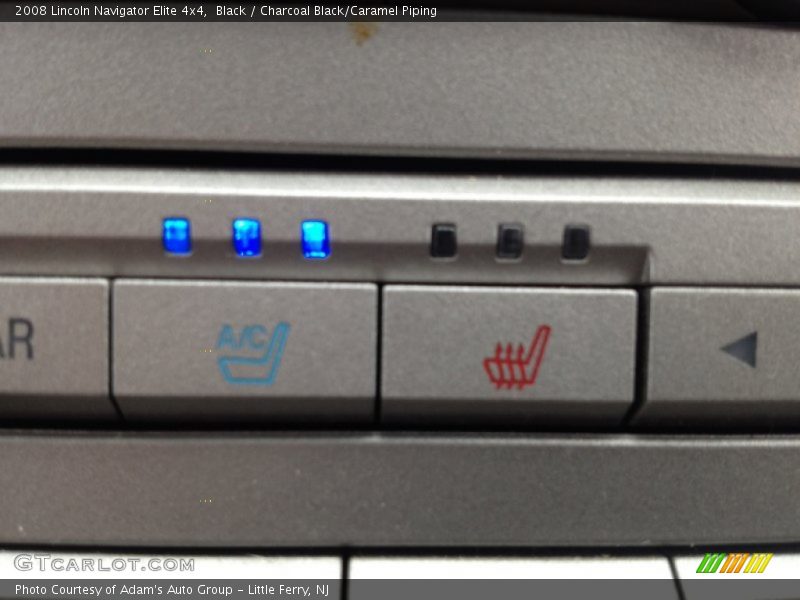 Black / Charcoal Black/Caramel Piping 2008 Lincoln Navigator Elite 4x4