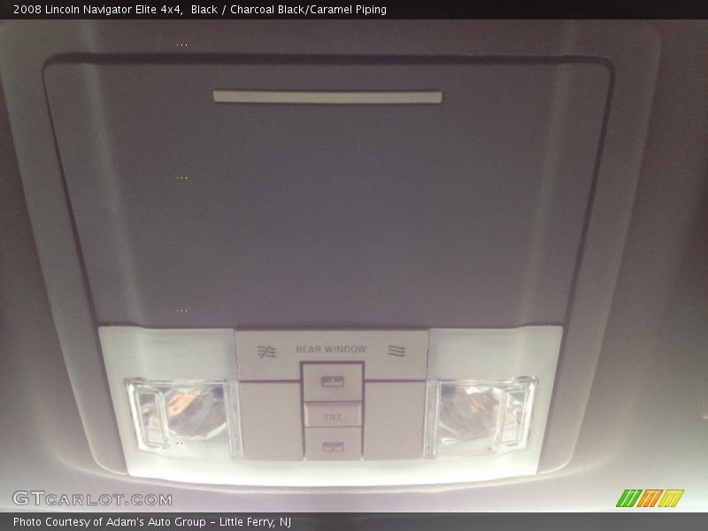 Black / Charcoal Black/Caramel Piping 2008 Lincoln Navigator Elite 4x4