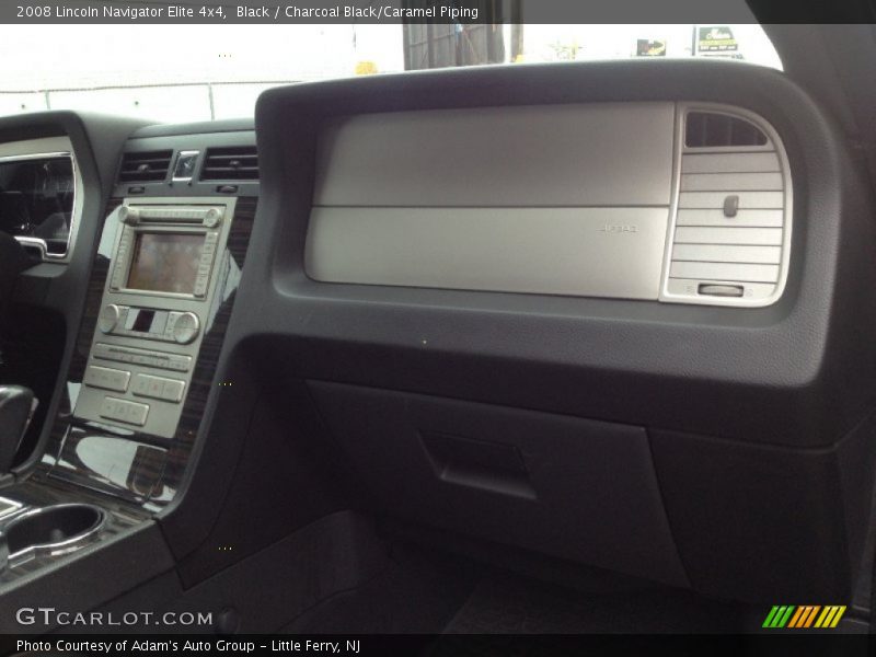 Black / Charcoal Black/Caramel Piping 2008 Lincoln Navigator Elite 4x4