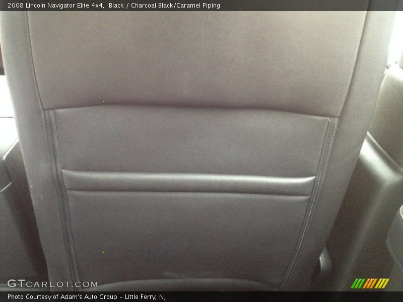 Black / Charcoal Black/Caramel Piping 2008 Lincoln Navigator Elite 4x4