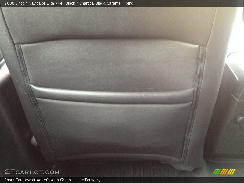 Black / Charcoal Black/Caramel Piping 2008 Lincoln Navigator Elite 4x4