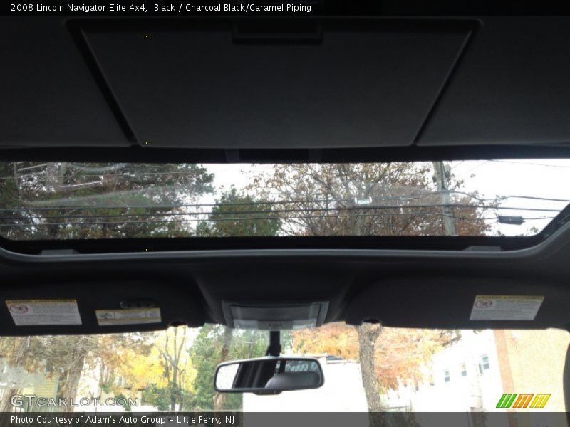 Black / Charcoal Black/Caramel Piping 2008 Lincoln Navigator Elite 4x4