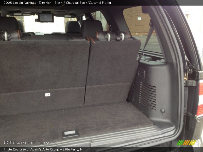 Black / Charcoal Black/Caramel Piping 2008 Lincoln Navigator Elite 4x4